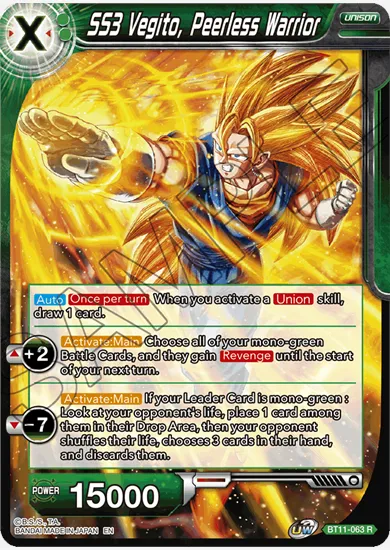 SS3 VEGITO, PEERLESS WARRIOR