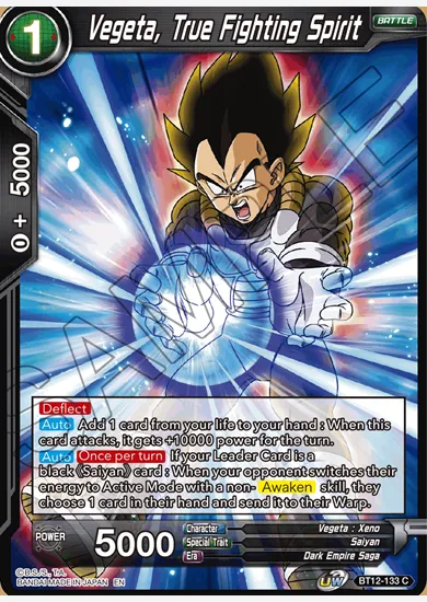 VEGETA, TRUE FIGHTING SPIRIT