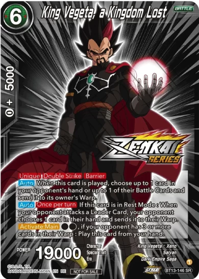 KING VEGETA, A KINGDOM LOST