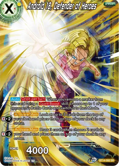 ANDROID 18, DEFENDER OF HEROES