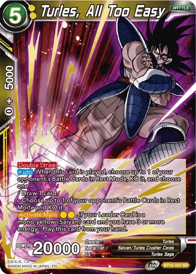 TURLES, ALL TOO EASY