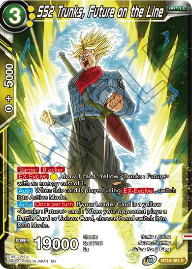 SS2 TRUNKS, FUTURE ON THE LINE