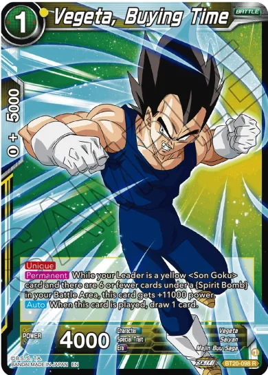 VEGETA, BUYING TIME