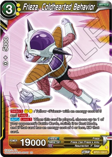 FRIEZA, COLDHEARTED BEHAVIOR