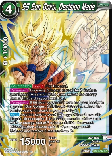 SS SON GOKU, DECISION MADE