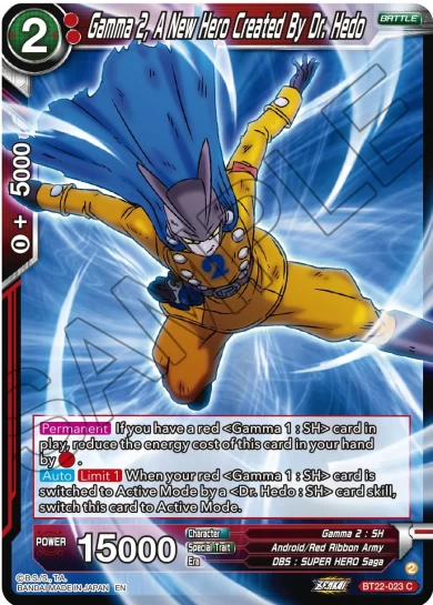 GAMMA 2, A NEW HERO CREATED BY DR. HEDO