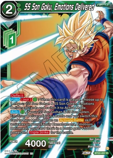SS SON GOKU, EMOTIONS DELIVERED