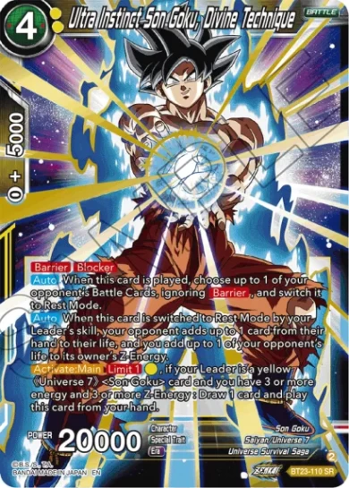 ULTRA INSTINCT SON GOKU, DIVINE TECHNIQUE