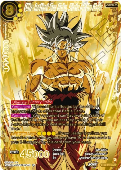 ULTRA INSTINCT SON GOKU, STATE OF THE GODS