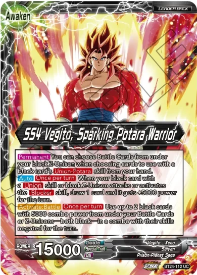 SS4 VEGITO, SPARKING POTARA WARRIOR