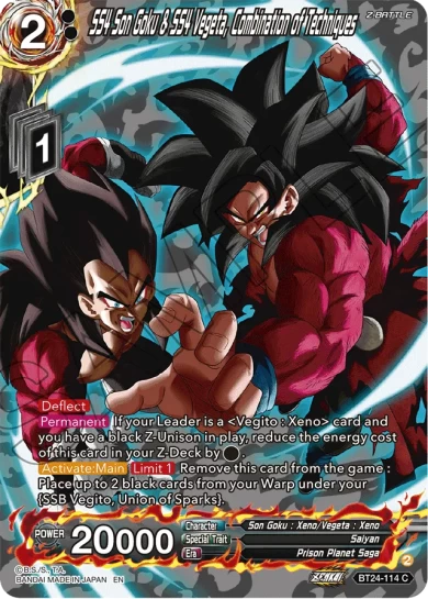 SS4 SON GOKU & SS4 VEGETA, COMBINATION OF TECHNIQUES