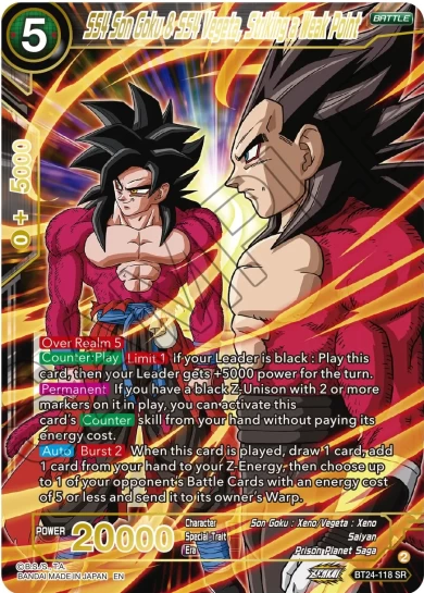 SS4 SON GOKU & SS4 VEGETA, STRIKING A WEAK POINT