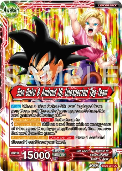 SON GOKU & ANDROID 18, UNEXPECTED TAG TEAM