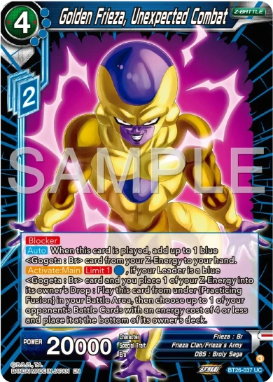 GOLDEN FRIEZA, UNEXPECTED COMBAT