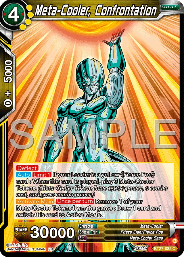 META-COOLER, CONFRONTATION