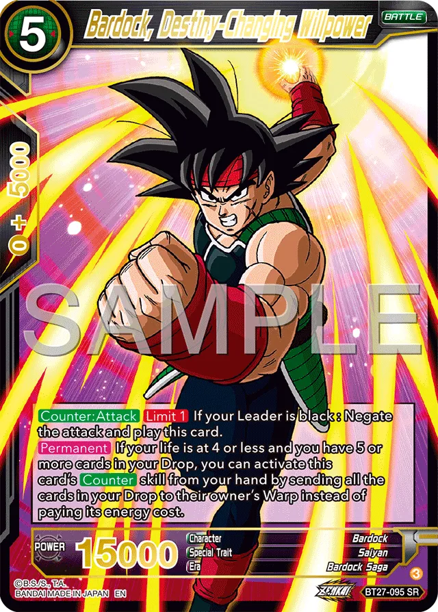 BARDOCK, DESTINY-CHANGING WILLPOWER