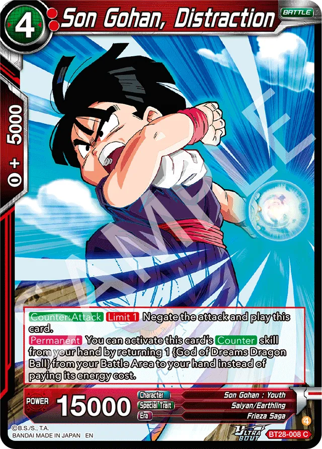 SON GOHAN, DISTRACTION