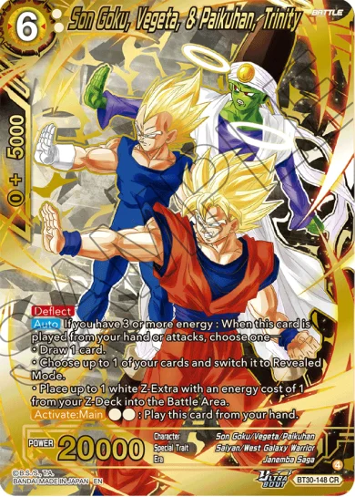 SON GOKU, VEGETA, & PAIKUHAN, TRINITY