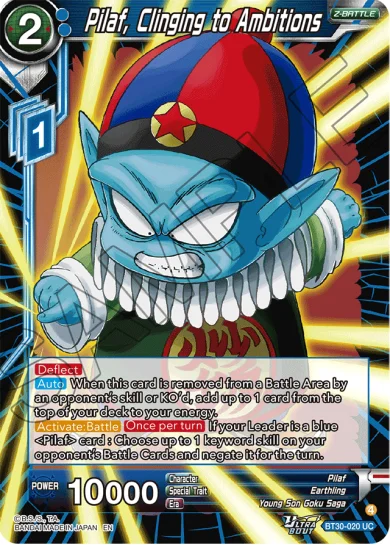 PILAF, CLINGING TO AMBITIONS