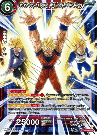 SS SON GOKU, SS VEGETA, & SS TRUNKS, GOLDEN WARRIORS