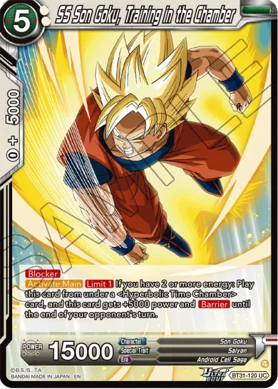 SS SON GOKU, TRAINING IN THE CHAMBER