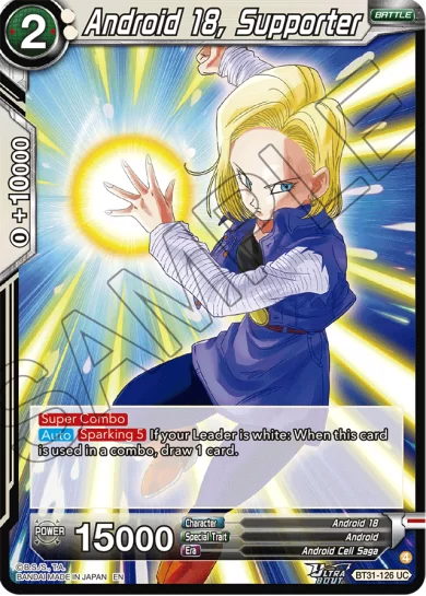 ANDROID 18, SUPPORTER