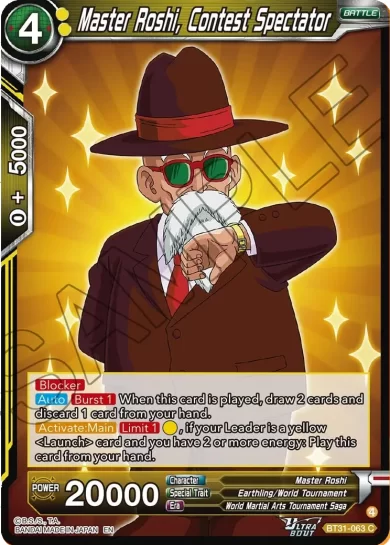 MASTER ROSHI, CONTEST SPECTATOR