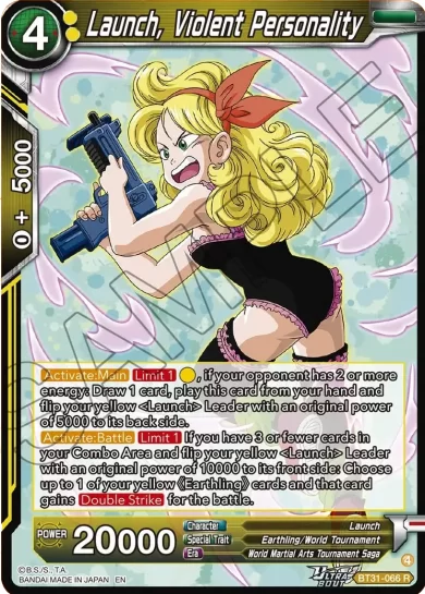 LAUNCH, VIOLENT PERSONALITY