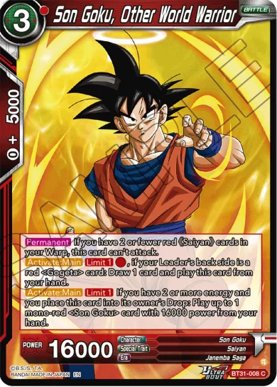 SON GOKU, OTHER WORLD WARRIOR
