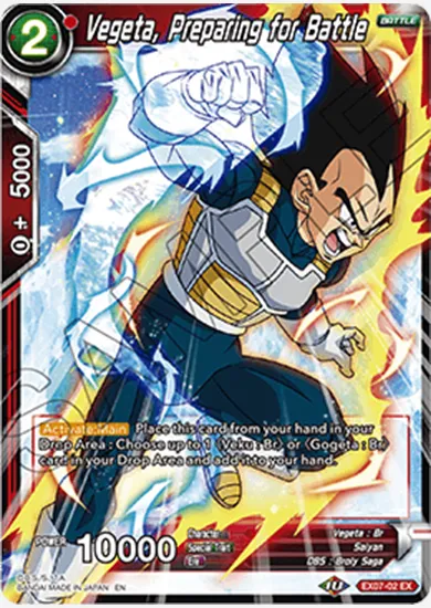 VEGETA, PREPARING FOR BATTLE