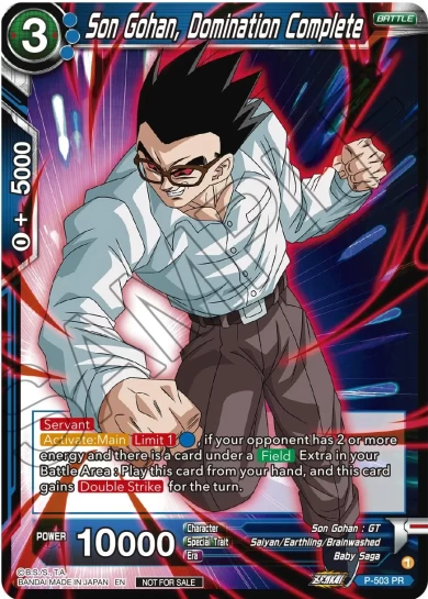 SON GOHAN, DOMINATION COMPLETE