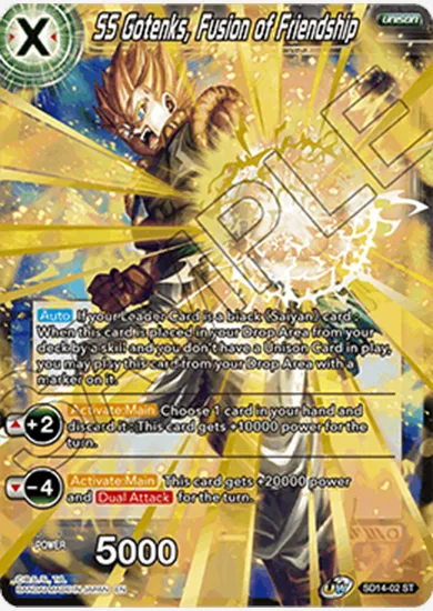 SS GOTENKS, FUSION OF FRIENDSHIP