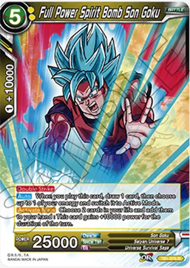 FULL POWER SPIRIT BOMB SON GOKU