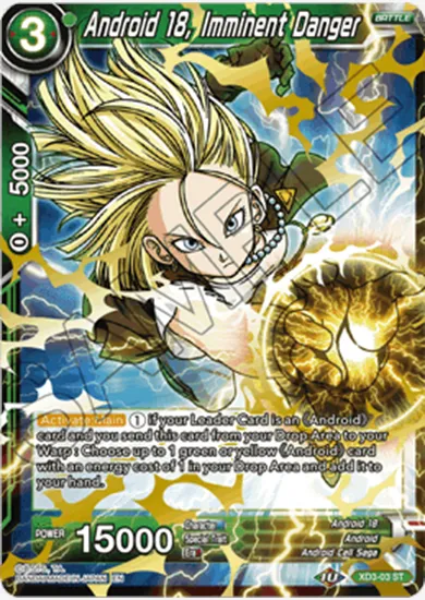 ANDROID 18, IMMINENT DANGER
