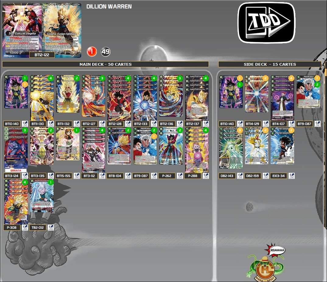 Decklist image · Dillion Warren