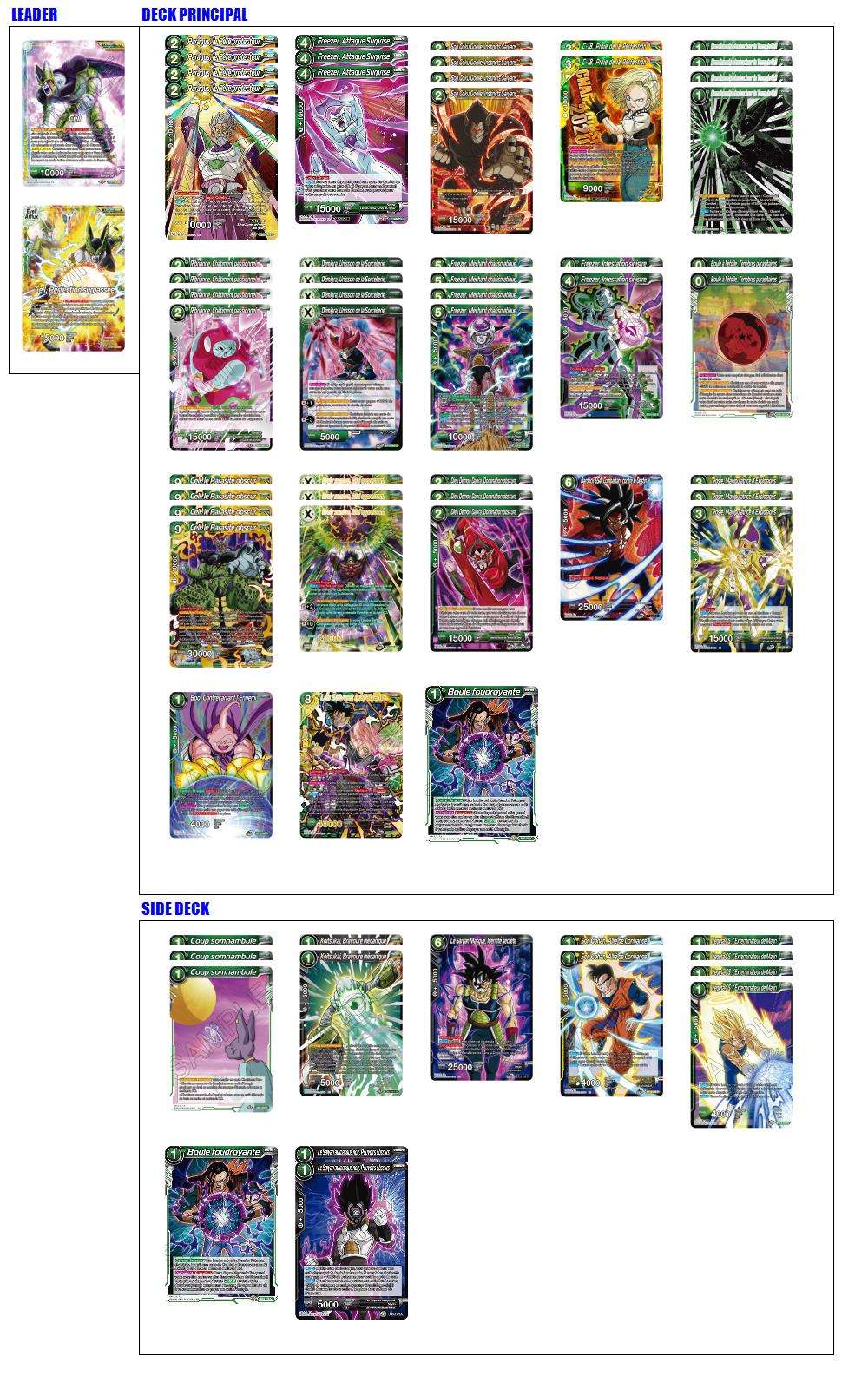 Decklist de Mathieu Boucher