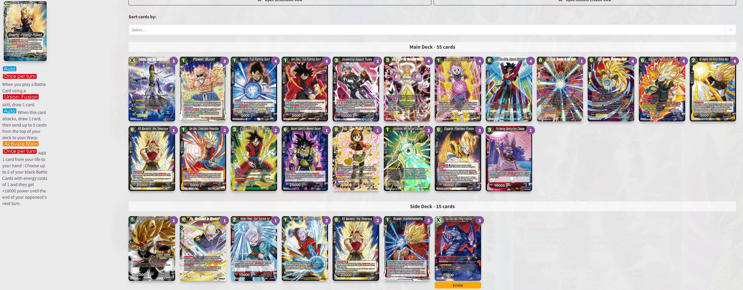 Decklist image · Toro Jacopo
