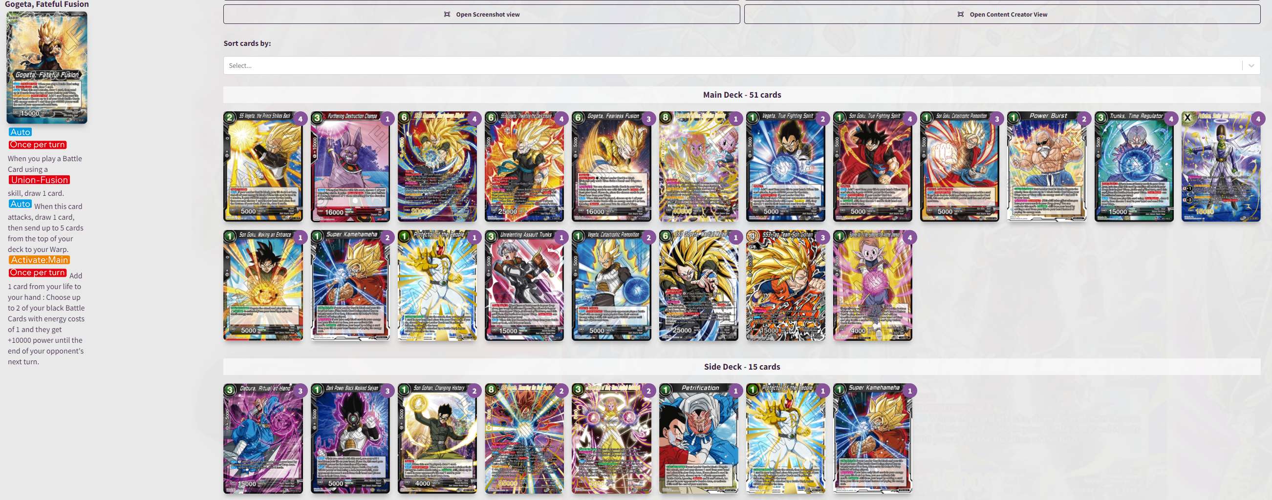 Decklist image · Sarcina Simone