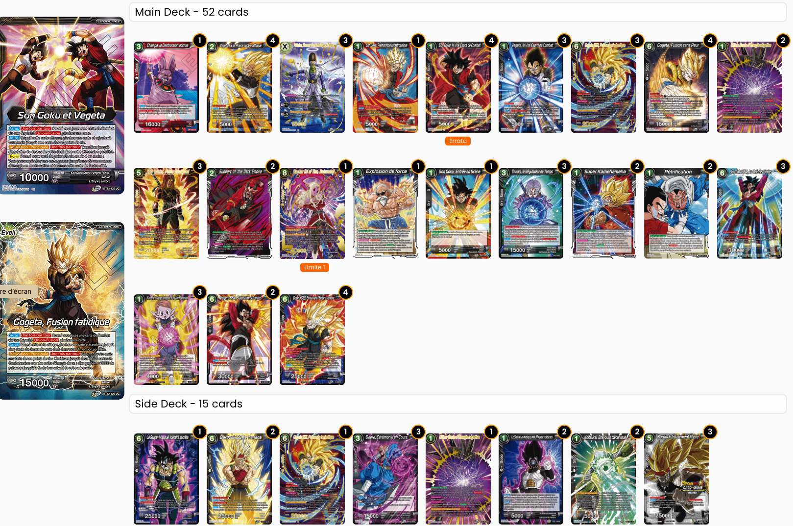 Decklist image · Benjamin Belot