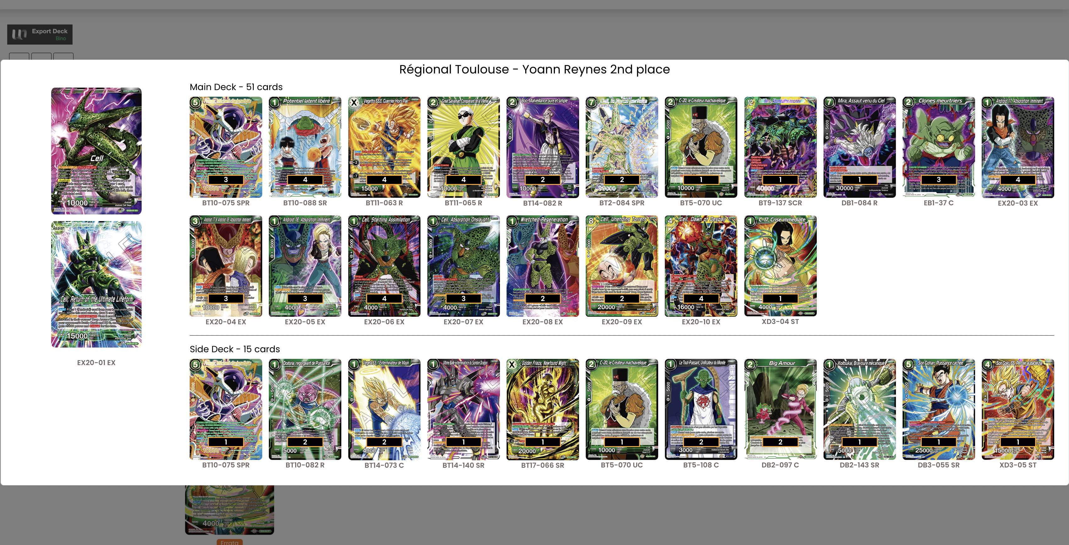 Decklist image · Yoann Reynes