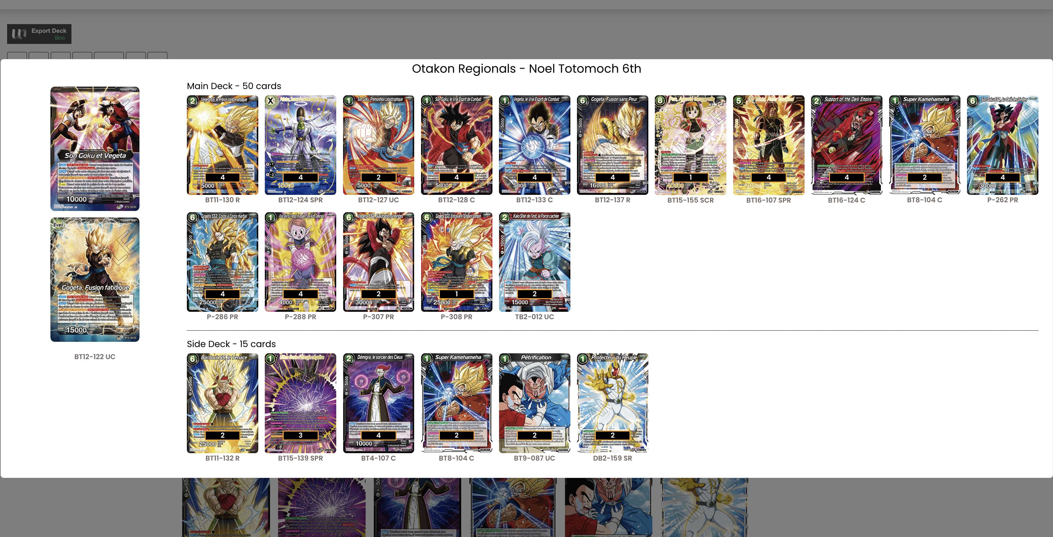 Decklist image · Noel Totomoch