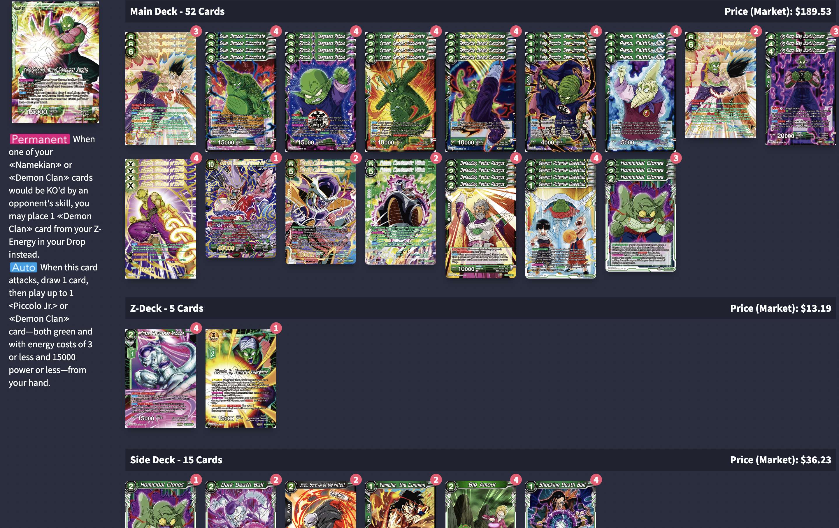 Decklist de Esteban Perez