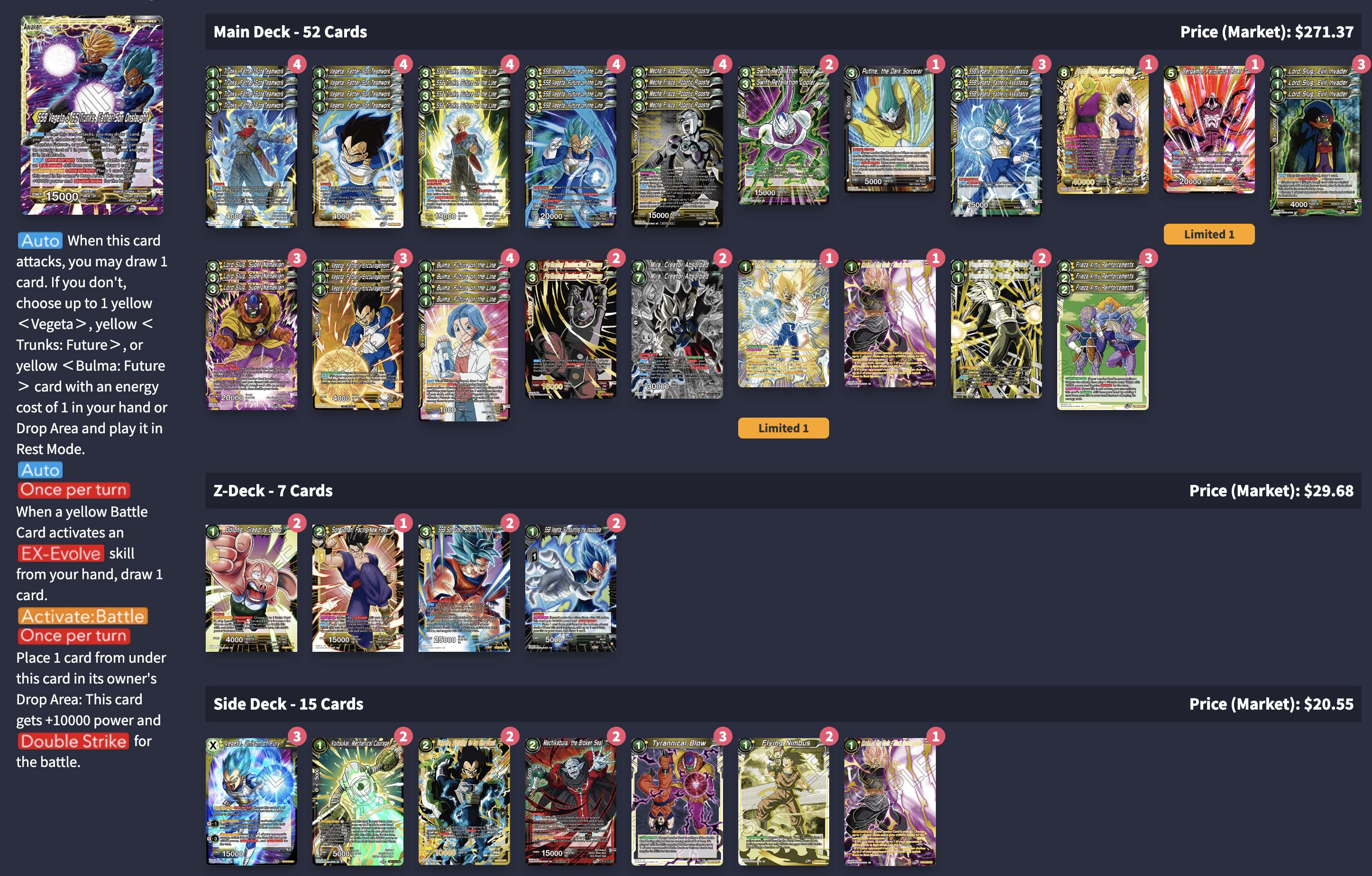 Decklist de Oton Lau