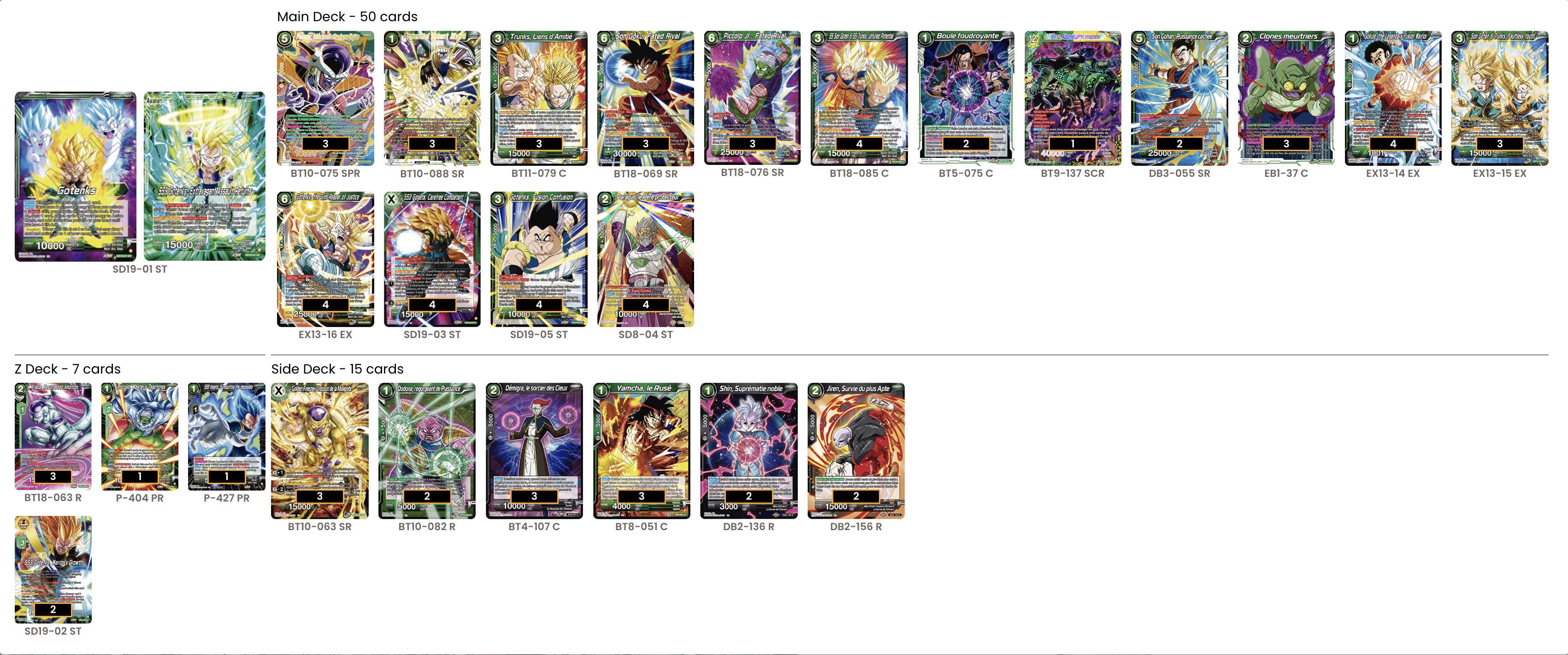Decklist de Kai Bordisky