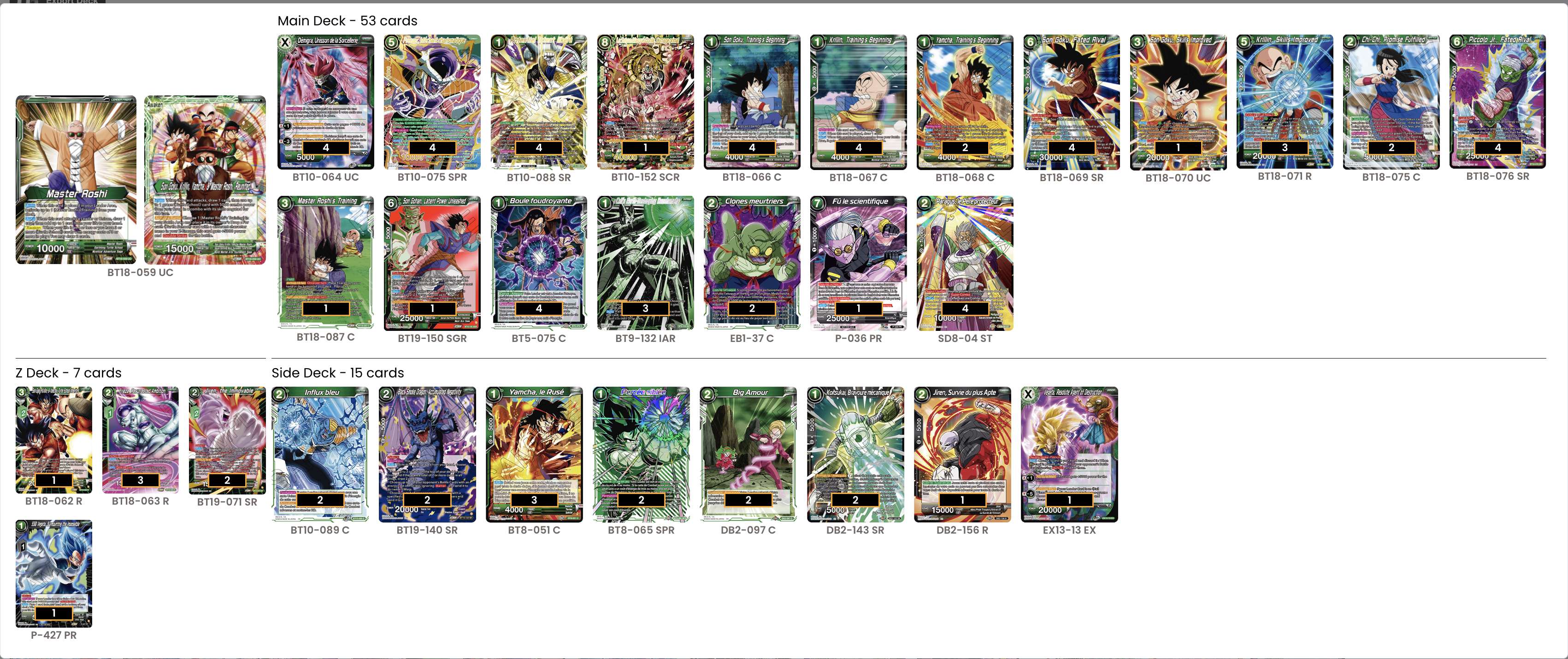 Decklist de Christopher Lampin