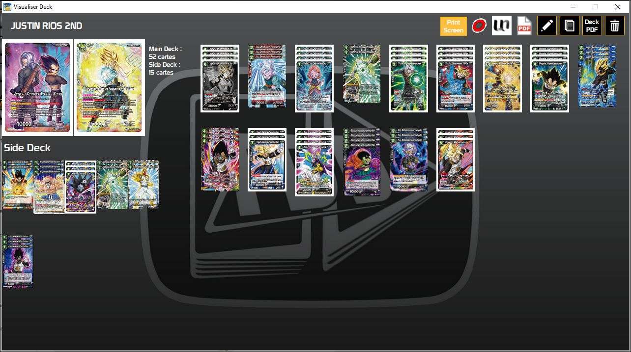 Decklist image · Justin Rios