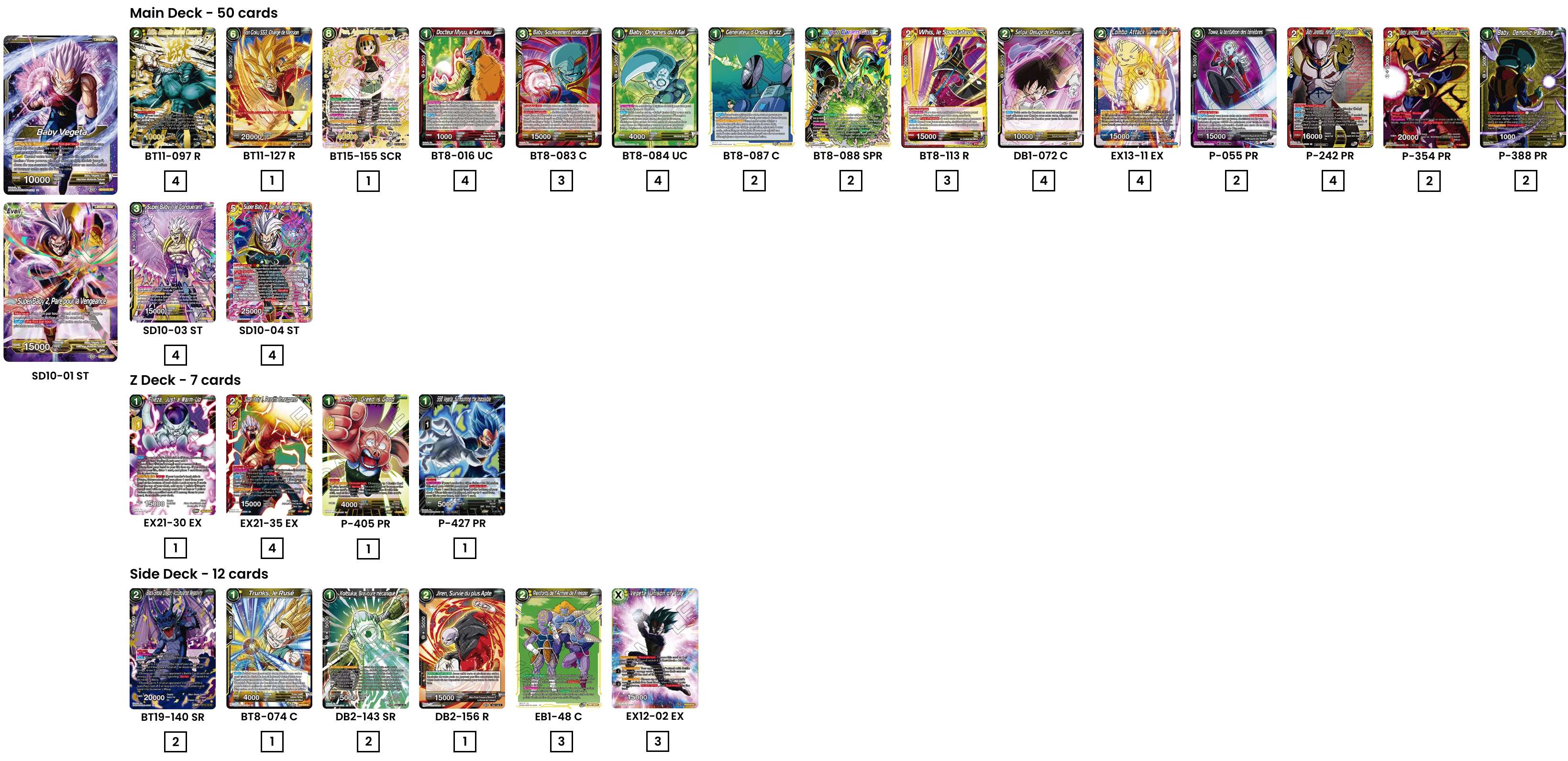 Decklist de Benjamin J.