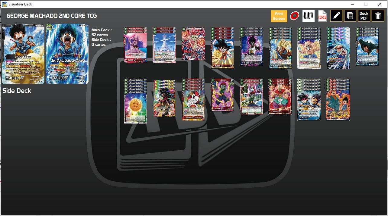 Decklist de George Machado