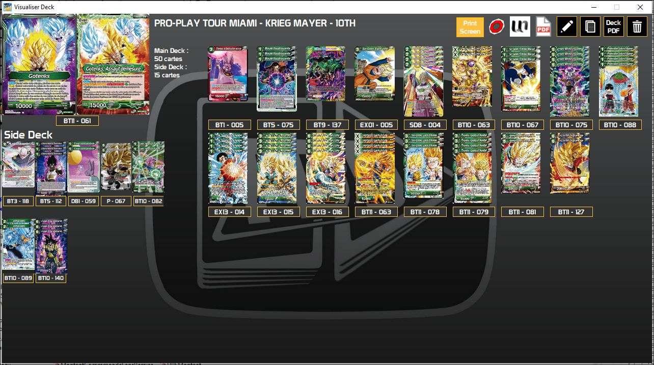 Decklist image · Krieg Mayer