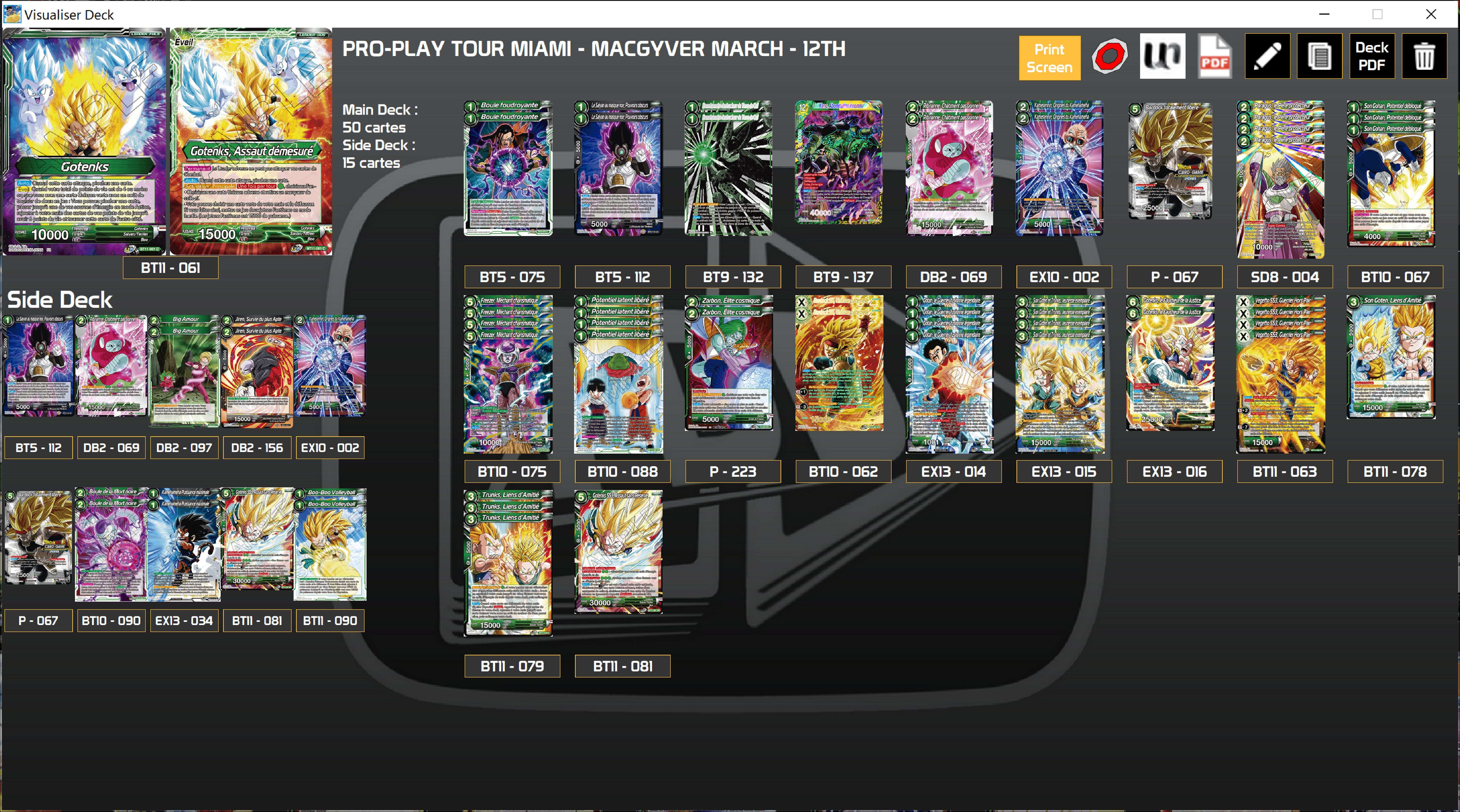 Decklist image · Macgyver March